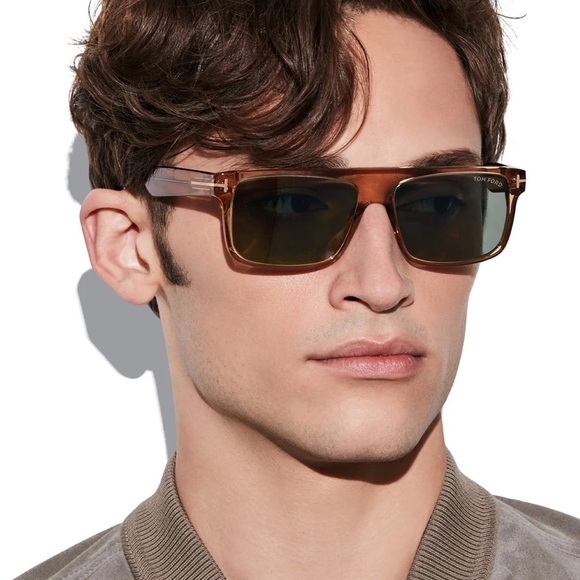 NEW TOM FORD PHILIPPE-02 TF999 45N MEN SUNGLASSES FT0999/S BROWN GREY EYEWEAR - Picture 1 of 10